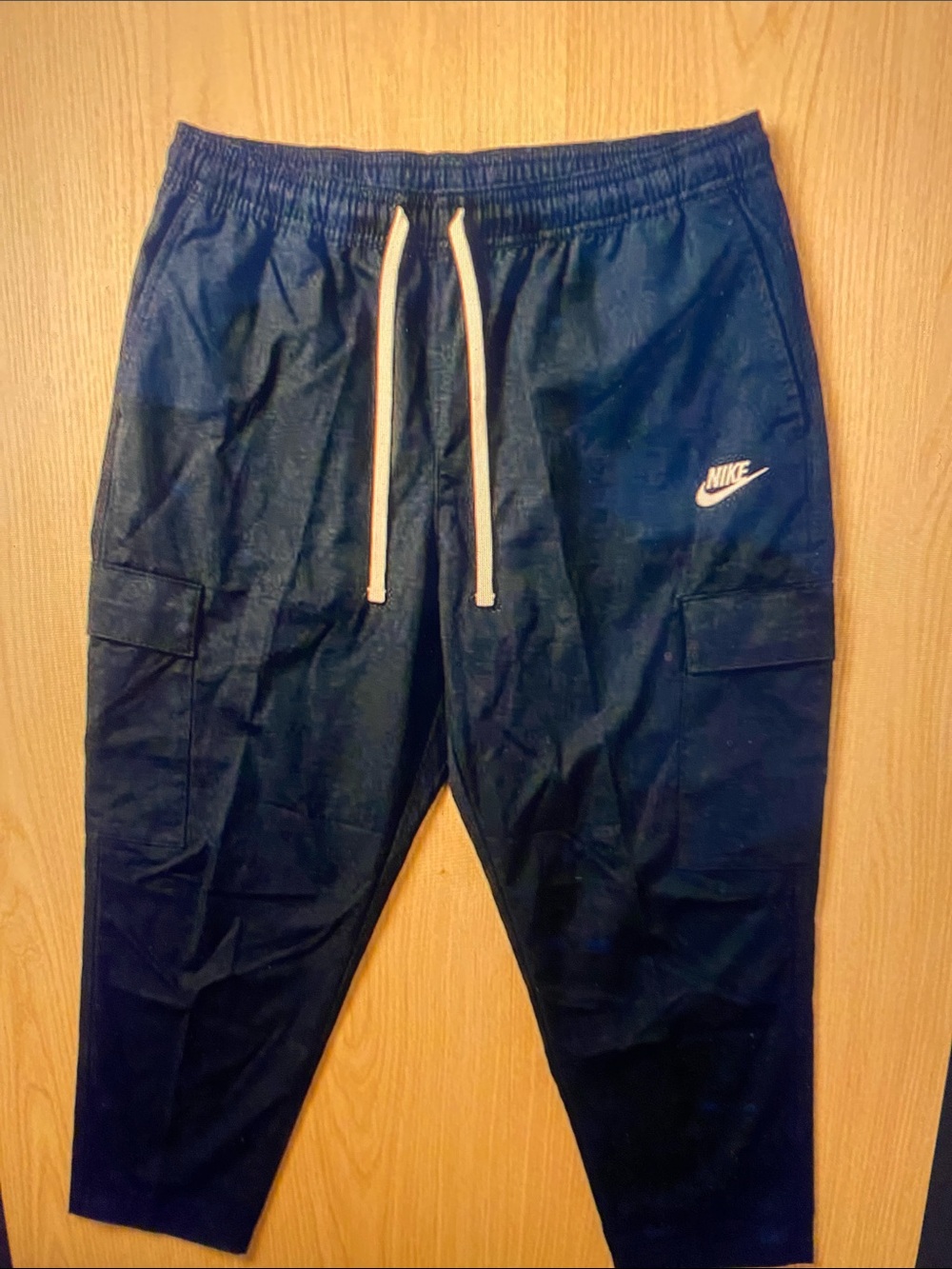 Nike Black Jogger Pants with Cream Drawcord